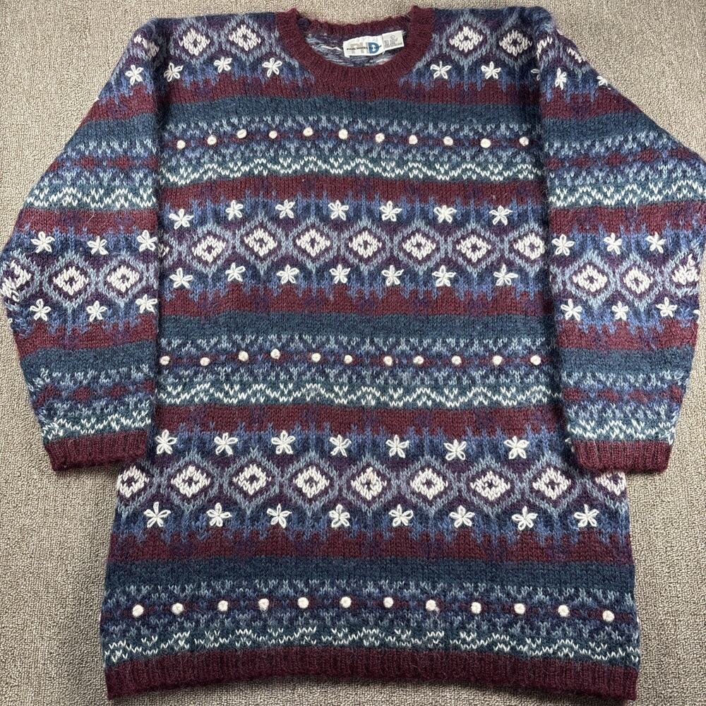 Vintage Paul Harris Design Women’s Sweater Knit Acrylic Mohair Large Hong Kong